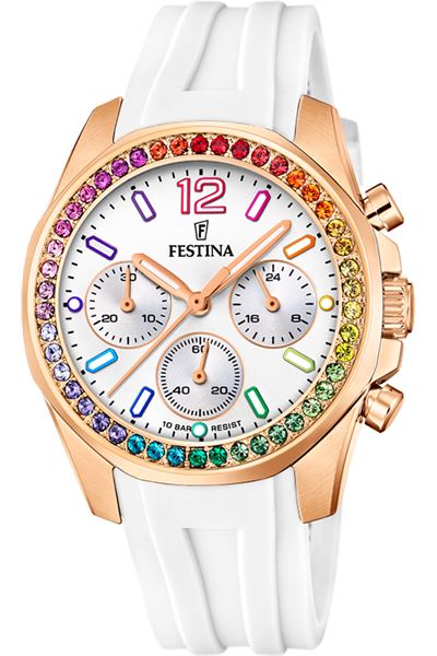 Reloj de mujer classics f20438/1 con esfera blanca
