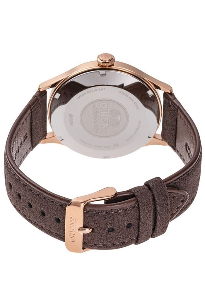 Orient Herrenuhr RA-AC0P04Y10B – Automatik, Roségold, 42 Mm, Lederband, Klassisches Design